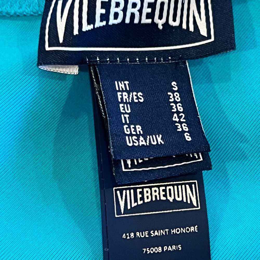 Vilebrequin Women’s Bikini Swim Top Size 6 Bright Blue Adjustable Straps Beach - Picture 11 of 14
